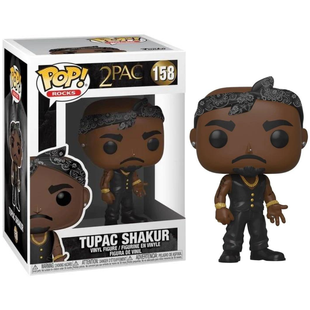 Funko Pop Rocks 2Pac - Tupac Shakur (Black Vest)