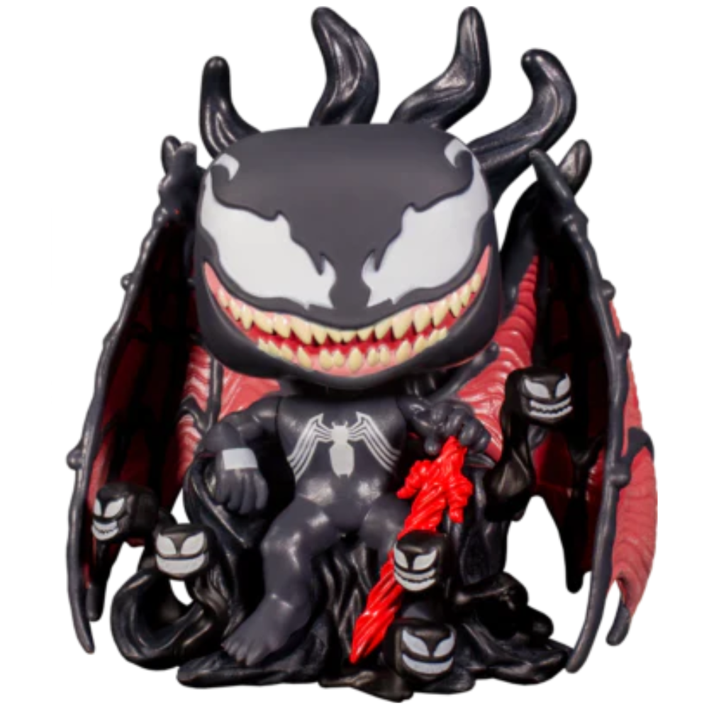 Funko Pop Marvel Venom - 5" Venom On Throne GITD PIAB EX