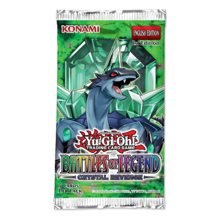 Yugioh TCG: Battles of Legend - Crystal Revenge 1st Edition Booster Pack [Sold Individually]