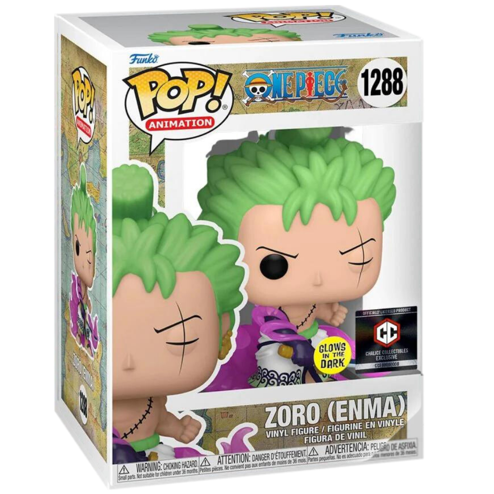 Funko Pop One Piece - Zoro ENMA (GITD) Chalice Collectibles EX